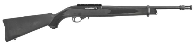 Picture of Ruger 1261 10/22 Tactical Full Size 22 LR 10+1 16.10" Satin Black Threaded Barrel, Receiver w/Scope Rail, Black Synthetic Fixed Stock, Right Hand