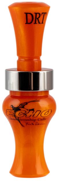 Picture of Echo Calls 79026 Timber  Double Reed Mallard Sounds Attracts Ducks Orange Pearl Acrylic