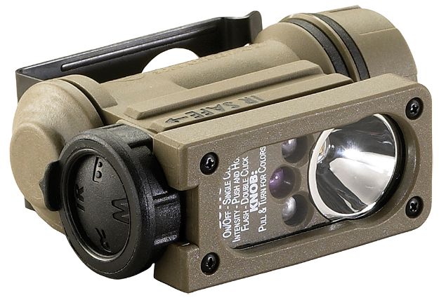 Picture of Streamlight 14514 Sidewinder Compact II  Coyote 1.5/1.8/4.5/55 Lumens  White/Red/Blue/Infrared C4 LED