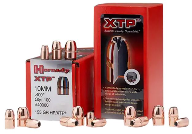 Picture of Hornady 35540 XTP  9mm .355 115 gr Hollow Point 100 Per Box/ 25 Case