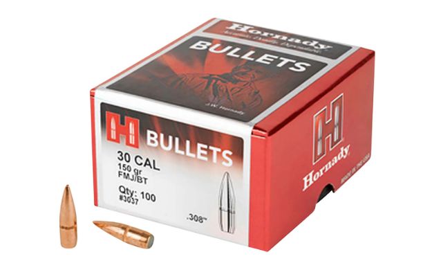 Picture of Hornady 3037 Traditional  30 Cal .308 150 gr Full Metal Jacket Boat Tail 100 Per Box/ 15 Case