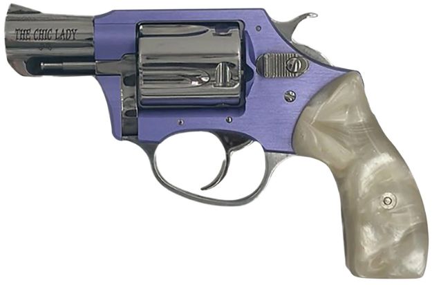 Picture of Charter Arms 53849 Undercover Lite Chic Lady Small 38 Special 5 Shot 2" High Polished Stainless Steel Barrel & Cylinder, Lavender Aluminum Frame, Pearl Grip, Exposed Hammer