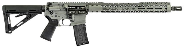 Picture of Black Rain BROSS2020FRSG Fission  5.56x45mm NATO 16" 30+1 Smith Grey Battleworn Cerakote Black Adjustable Magpul MOE Stock