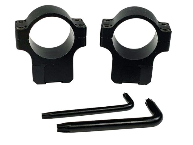 Picture of CZ-USA 40086 CZ Rings 457/455  Matte Black 1" Medium