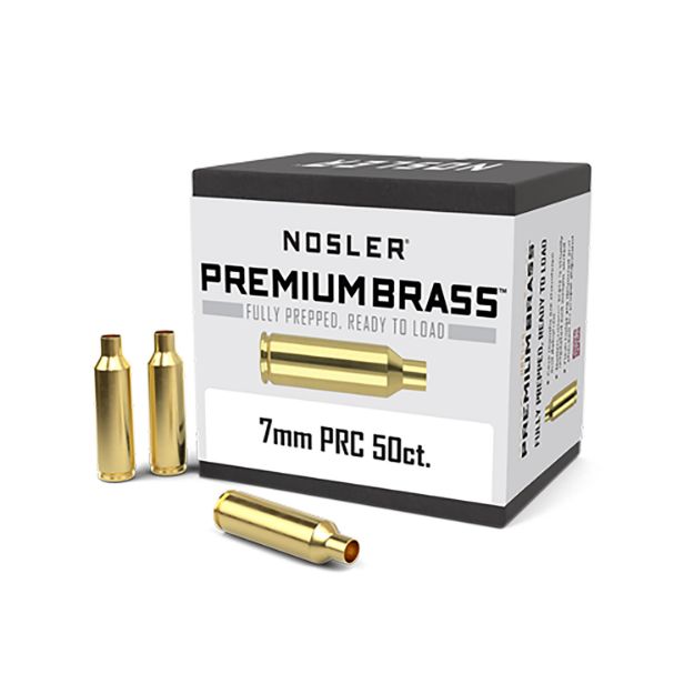 Picture of Nosler 17890 Premium Brass Unprimed Cases 7mmPRC Rifle Brass 50/Box