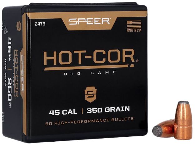 Picture of Speer 2478 Hot-Cor  45Cal 350gr Soft Point Flat Nose 50 Per Box/5 Case