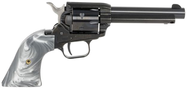 Picture of Heritage Mfg RR22B4GPRL Rough Rider  22 LR 6 Shot 4.75" Black Barrel & Cylinder Black Frame, Altamont Gray Pearl Grips