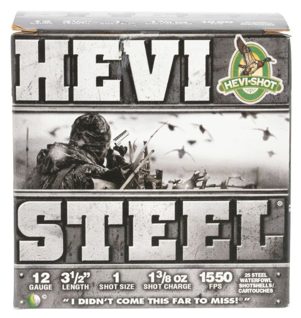 Picture of HEVI-Shot HS65001 HEVI-Steel  12Gauge 3.50" 1 3/8oz 1Shot 25 Per Box/10 Case