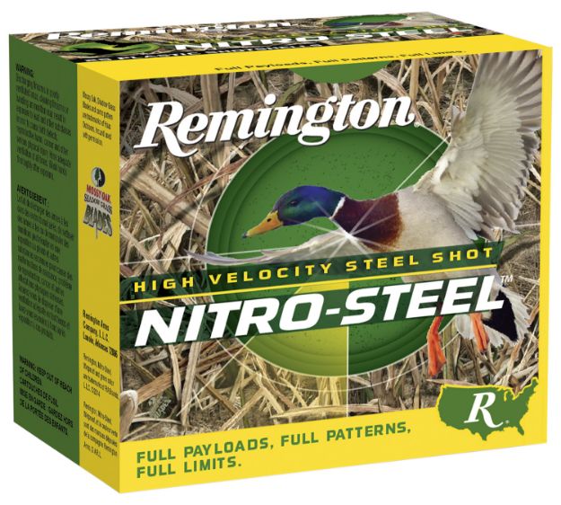 Picture of Remington Ammunition 20650 Nitro-Steel High Velocity 12Gauge 2.75" 1 1/4oz BBShot 25 Per Box/10 Case