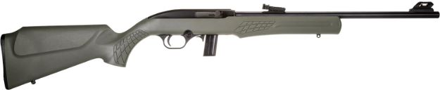 Picture of Rossi RS22L1811OD RS22  Semi-Auto 22 LR Caliber with 10+1 Capacity, 18" Barrel, Matte Black Metal Finish & Monte Carlo OD Green Synthetic Stock Right Hand (Full Size)