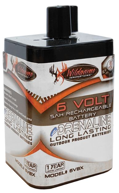 Picture of Wildgame Innovations WGIWGIBT0014 Spring Style Rechargeable Battery Black/Tan 6.0 Volts 5 mAh