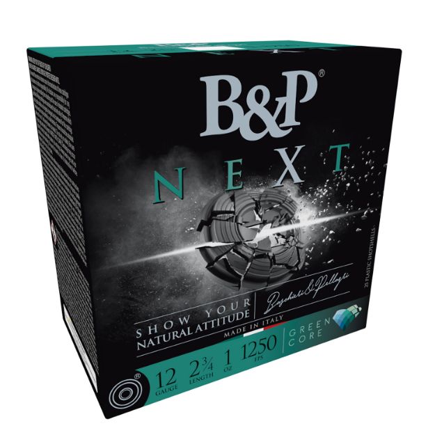 Picture of B&P 12B1NX8 Next  12Gauge 1oz 8Shot 25 Per Box/10 Case