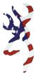 Picture of Browning 3922003116 Buckmark Decal Red/White/Blue Vinyl Sticker 6"