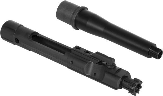 Picture of CMMG 99D17C3 Replacement Barrel Kit with Bolt Carrier Group, 9mm Luger 5" Threaded, Black, Radial Delayed Blowback, Fits AR-Platform