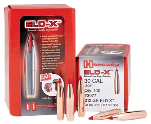 Picture of Hornady 2635 ELD-X  6.5mm .264 143 gr Extremely Low Drag eXpanding 100 Per Box/ 15 Case