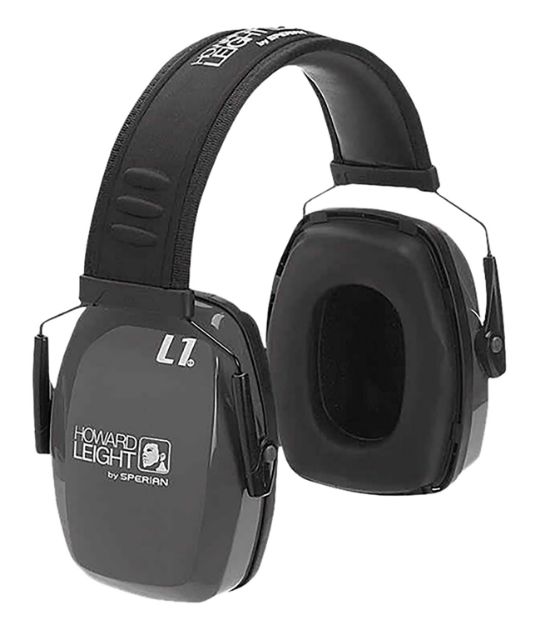 Picture of Howard Leight R01524 Leightning L1 Passive Muff 25 dB Over the Head Charcoal/Black Adult