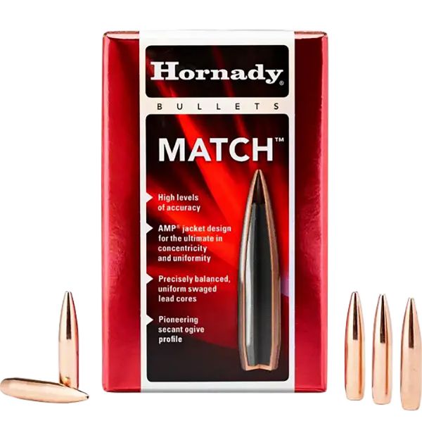 Picture of Hornady 2278 Match  22 Cal .224 68 gr Hollow Point Boat Tail Match 100 Per Box/ 40 Case