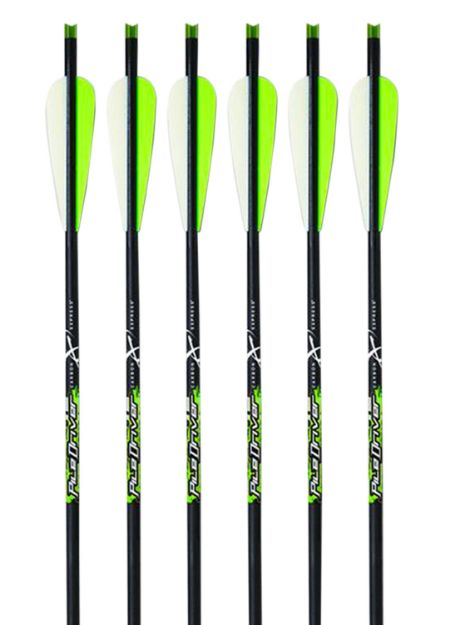 Picture of Carbon Express 52141 Piledriver Crossbolt Green 22" Carbon Fiber 6 Pack