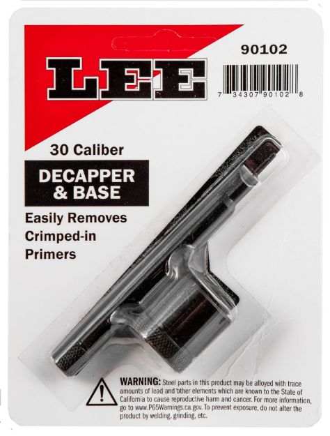 Picture of Lee Precision 90102 Decapper & Base  30 Caliber