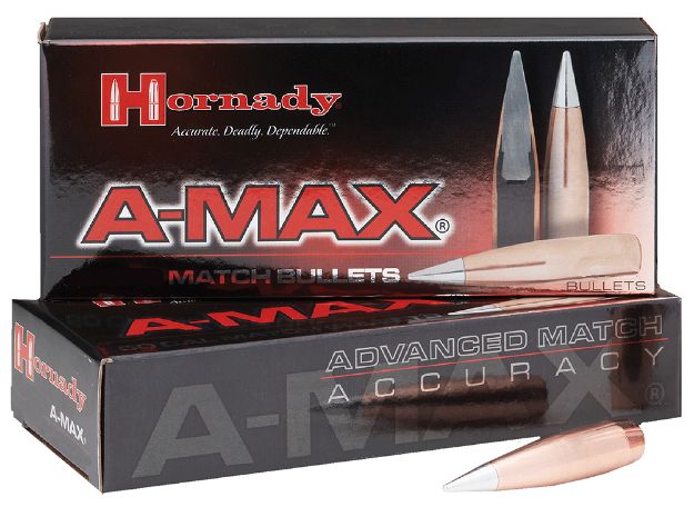 Picture of Hornady 5165 A-MAX  50 Cal 750 gr A Max 20 Per Box/ 12 Case