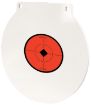 Picture of Birchwood Casey RND6 Round Steel Target Plate 6" Centerfire Rifle/Handgun Target Black/Red/White NM500 Steel Hanging