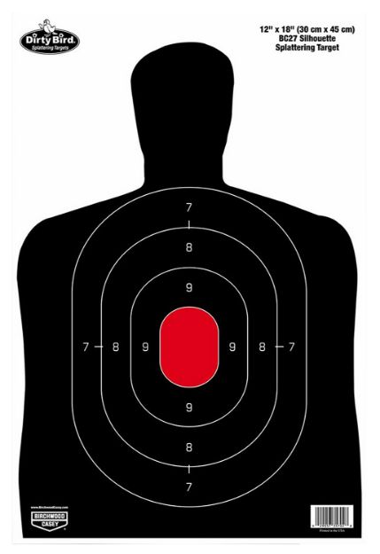 Picture of Birchwood Casey 35709 Dirty Bird Silhouette Target Silhouette Tagboard Target 12" x 18" 50 Per Pkg