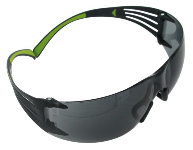 Picture of Peltor SF400PG8 Sport SecureFit 400 Adult Wraparound Gray Lens Polycarbonate Black Frame