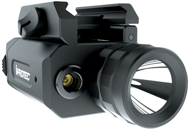 Picture of iProtec 6568 RM230LSR Rail-Mount Firearm Light & Red Laser  Black 230 Lumen White Light