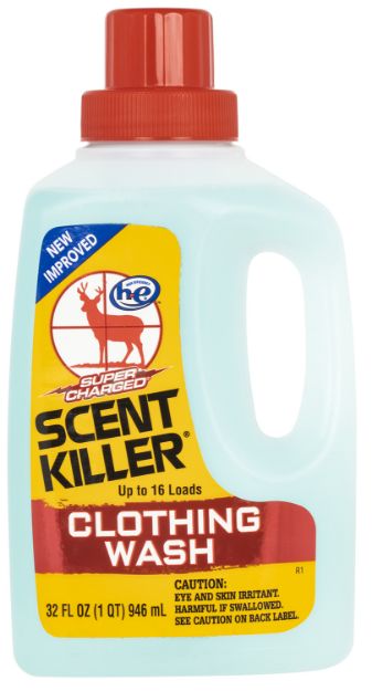 Picture of Wildlife Research 54633 Super Charged Clothing Wash Odor Eliminator Odorless Scent 32oz Bottle