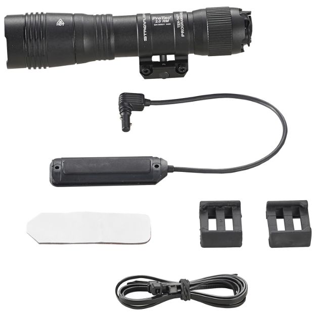 Picture of Streamlight 89009 ProTac 2.0 Rail Mount Long Gun Light  System Black Anodized 250/2000 Lumens White LED