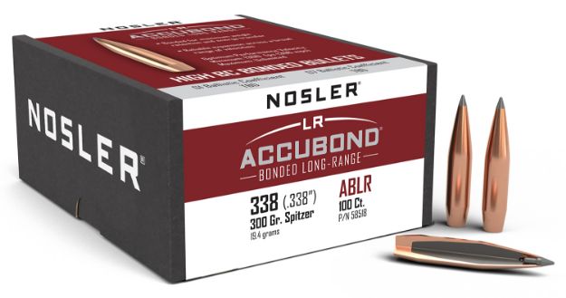 Picture of Nosler 58518 AccuBond Long Range 338Cal 300gr Spitzer Point 100/Box