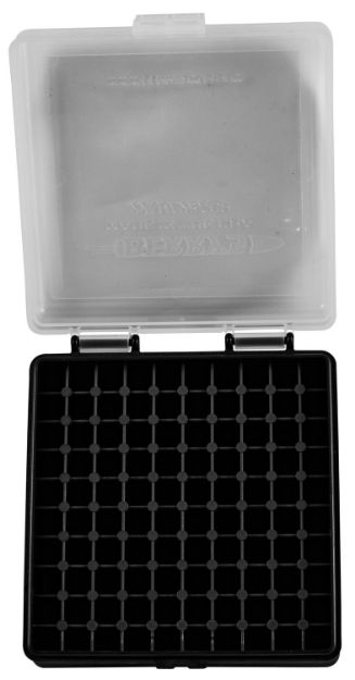 Picture of Berry's 63600 Ammo Box  22LR Clear/Black Polypropylene 100rd