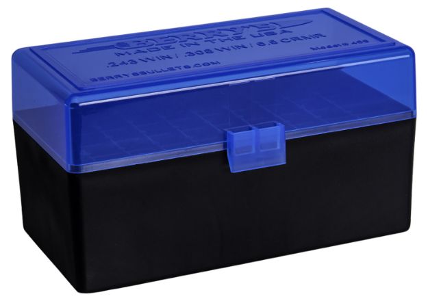 Picture of Berry's 50199 Ammo Box  270Win/30-06Springfield Blue/Black Polypropylene 50rd