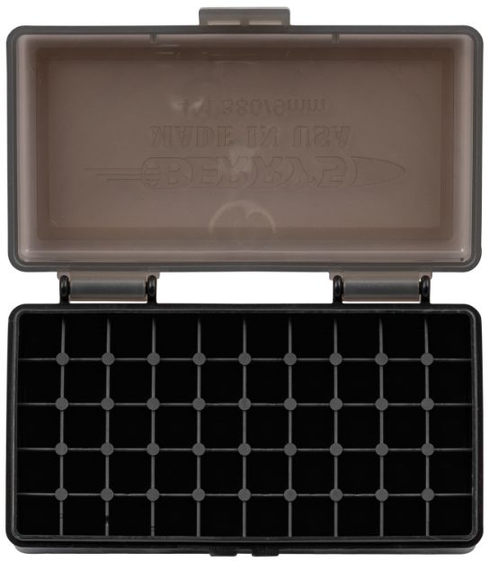 Picture of Berry's 19642 Ammo Box  9mm/380ACP Smoke/Black Polypropylene 50rd