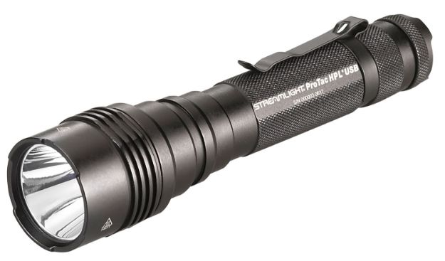 Picture of Streamlight 88076 ProTac HPL USB Flashlight  Black Anodized 65/400/1000 Lumens White LED