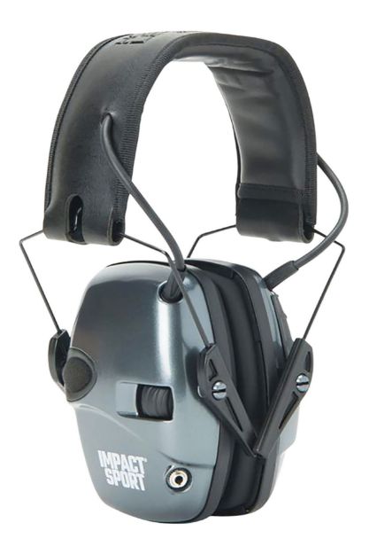 Picture of Howard Leight R02532 Impact Sport  22 dB Over the Head Gray/Black Youth/Adult Small