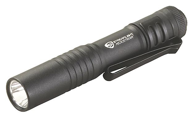 Picture of Streamlight 66318 MicroStream Pocket Light  Black Anodized 45 Lumens White C4 LED