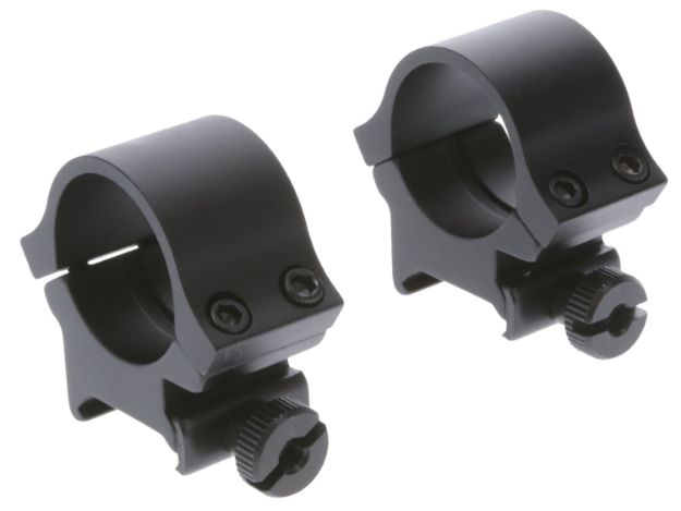 Picture of TruGlo TGTG8961B2 Lightweight Scope Rings  Matte Black 1" High