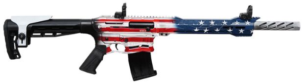 Picture of Citadel CBOSS2512USA Boss-25  12 Gauge 3" 18.75" 5+1 American Flag Cerakote Rec/Barrel Black Fixed Adjustable Comb Stock Right Hand