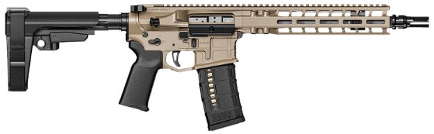 Picture of Radian Weapons R0514 Model 1 Pistol 223 Wylde 30+1 10.50", FDE Billet Rec/M-Lok Handguard, Smooth Buffer Tube (No Brace), Magpul Grip, Ambi Controls, Dead Air QD Flash Hider, Adj. Trigger