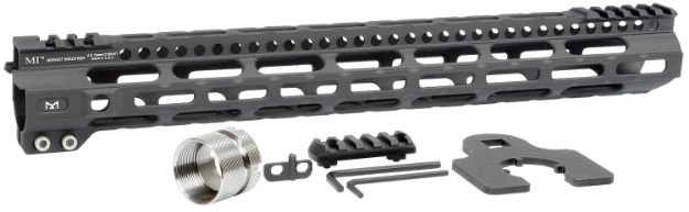 Picture of Midwest Industries MIULW15 Ultralight  AR-15 Black Hardcoat Anodized Aluminum/Polymer 15" Picatinny/M-LOK