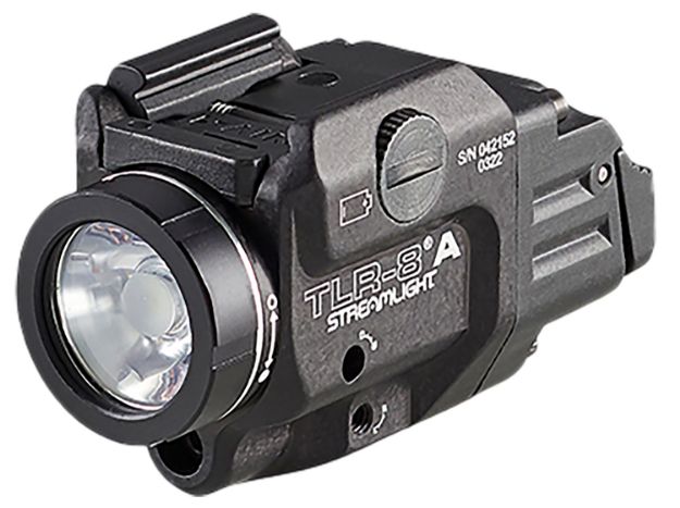 Picture of Streamlight 69414 TLR-8 A Gun Light with Red Laser  Black Anodized 500 Lumens White LED