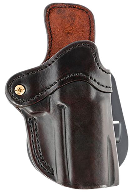 Picture of 1791 Gunleather ORPDH24SBRR BH2.4 Optic Ready OWB 2.4 Signature Brown Leather Paddle Fits Walther PPQ/Sig P320/Springfield XD-M