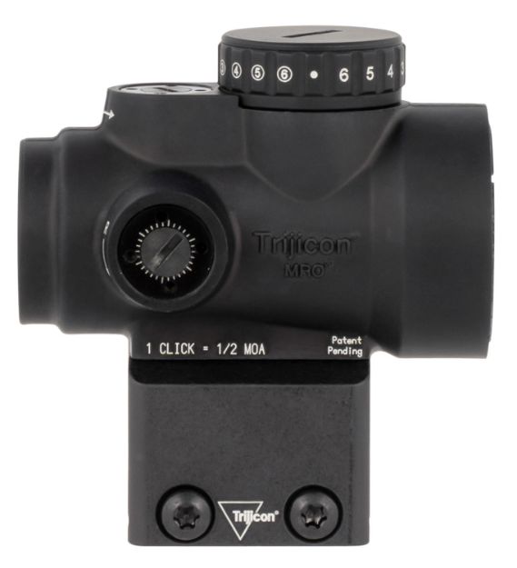 Picture of Trijicon 2200053 MRO HD Matte Black 1 x 25 mm 2 MOA Red Dot/68 MOA Circle Multi Reticle Lower 1/3 Cowitness Mount