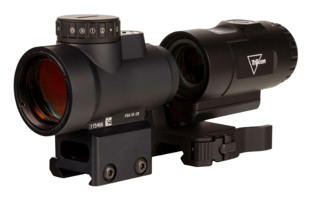 Picture of Trijicon 2200057 MRO HD Matte Black 1x/3x 25 mm 2 MOA Red Dot/68 MOA Circle Multi Reticle Magnifier