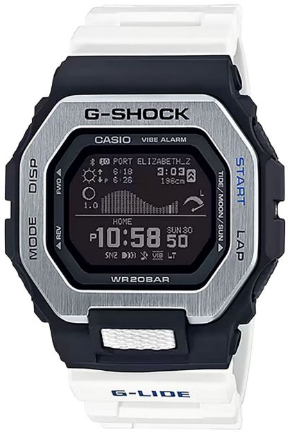 Picture of G-shock/vlc Distribution GBX1007CR G-Shock Tactical Black/White Stainless Steel Bezel