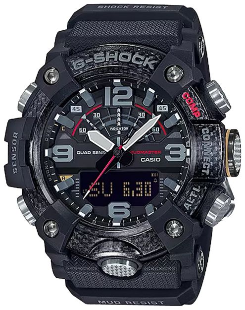 Picture of G-shock/vlc Distribution GGB1001A G-Shock Tactical MudMaster Keep Time Black Size 145-215mm Features Digital Compass