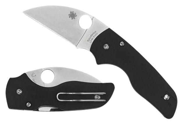 Picture of Spyderco C230GPWC Lil' Native  2.44" Folding Wharncliffe Plain CPM S30V SS Blade/Black Textured G10 Handle Includes Pocket Clip