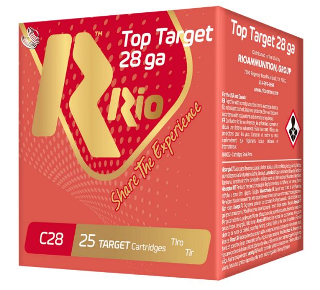 Picture of Rio Ammunition RC288 Top Target  28 Gauge 2.75", 3/4 oz 8 Shot, 25 Per Box/10 Cs