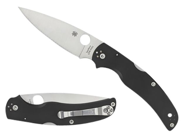 Picture of Spyderco C244GP Native Chief Lightweight 4.02" Folding Plain Stonewashed CTS BD1N SS Blade/Black Textured FRN Handle Includes Pocket Clip